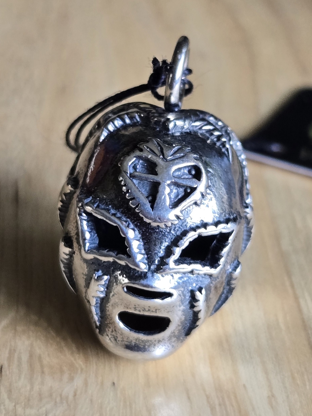 Virgins Saints & Angels 925 Silver Luchador Mask Charm Pendant